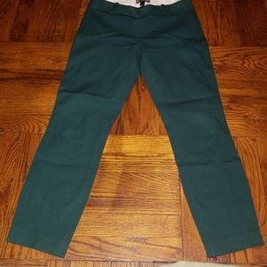 Green jcrew ankle length pants